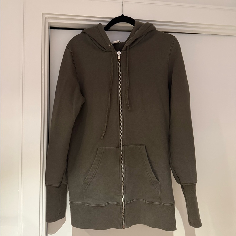Men's Olive Green Oak NY Zip-Up Hoodie